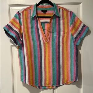 J. Crew Linen Popover